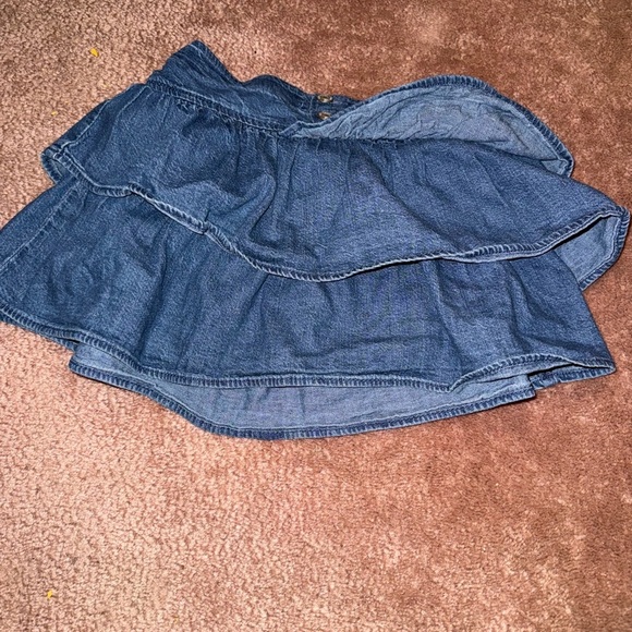 GAP Indigo Layered Denim Skirt - Picture 1 of 3